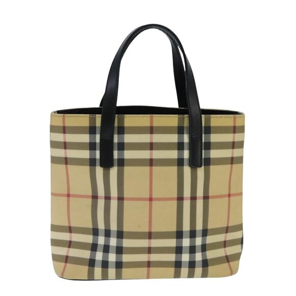 Burberry Nova Check Hand Bag Pvc Beige - Picture 13 of 16